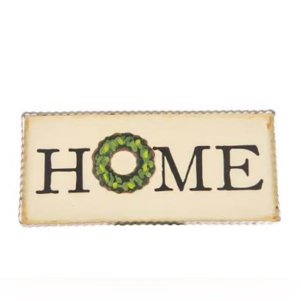 Metal Home Board Display with Galvanized Frame and Easel Attached